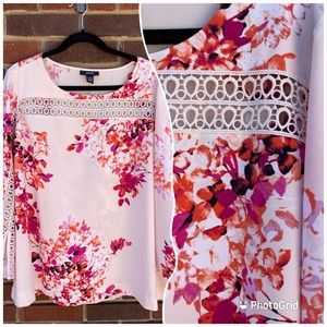 Alfani blouse XL pink fuschia orange EUC